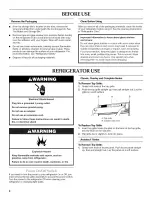 Preview for 4 page of KitchenAid KSSC36QMS03 Use & Care Manual