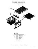 Preview for 4 page of KitchenAid KSSC36QTS00 Parts List