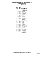 Preview for 6 page of KitchenAid KSSC36QTS00 Parts List