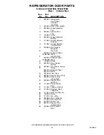 Preview for 14 page of KitchenAid KSSC42FKB02 Parts List