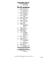 Preview for 22 page of KitchenAid KSSC42FMS01 Parts List