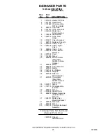 Preview for 22 page of KitchenAid KSSC42FMS02 Parts List