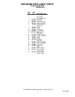 Preview for 6 page of KitchenAid KSSC42FTS02 Parts List