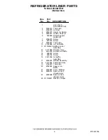 Preview for 6 page of KitchenAid KSSC42FTS03 Parts List