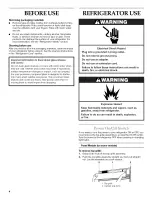 Preview for 4 page of KitchenAid KSSC42QMS02 Use & Care Manual