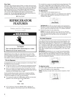 Preview for 8 page of KitchenAid KSSC42QMS02 Use & Care Manual