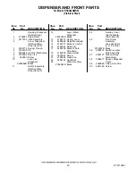 Предварительный просмотр 20 страницы KitchenAid KSSC42QMS03 Parts List