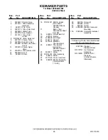 Предварительный просмотр 26 страницы KitchenAid KSSC42QTS02 Parts List