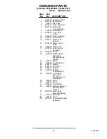 Preview for 22 page of KitchenAid KSSC48FKB02 Parts List