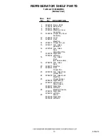 Preview for 10 page of KitchenAid kssc48qms02 Parts List