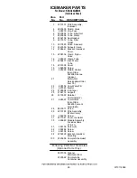 Предварительный просмотр 26 страницы KitchenAid KSSC48QMS03 Parts List