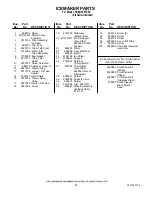 Preview for 22 page of KitchenAid KSSO36FTX00 Parts List