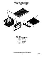 Предварительный просмотр 4 страницы KitchenAid KSSO36QMB00 Parts List