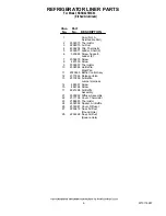 Preview for 6 page of KitchenAid KSSO42FMX03 Parts List