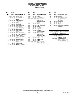 Предварительный просмотр 22 страницы KitchenAid KSSO42FTX02 Parts List