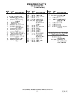 Preview for 22 page of KitchenAid KSSO42FTX03 Parts List