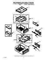 Предварительный просмотр 9 страницы KitchenAid KSSO42QMB01 Parts List