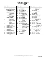 Preview for 2 page of KitchenAid KSSO42QMB03 Parts List