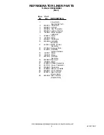 Preview for 6 page of KitchenAid KSSO42QMB03 Parts List