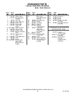 Preview for 26 page of KitchenAid KSSO42QTB02 Parts List