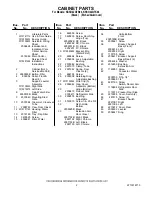 Preview for 2 page of KitchenAid KSSO42QTB04 Parts List