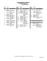 Preview for 22 page of KitchenAid KSSO48FTX03 Parts List