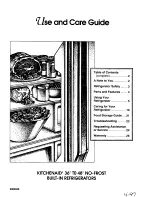 KitchenAid KSSP36M Use & Care Manual предпросмотр