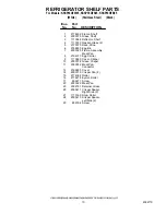 Preview for 10 page of KitchenAid KSSP36QFB05 Parts List