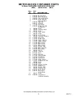 Preview for 14 page of KitchenAid KSSP36QFB05 Parts List