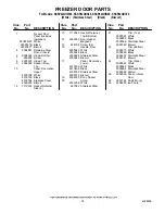 Preview for 18 page of KitchenAid KSSP42QHB00 Parts List