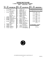 Предварительный просмотр 18 страницы KitchenAid KSSP48MFB05 Parts List