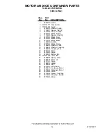 Preview for 14 page of KitchenAid KSSP48QTS - s Parts List