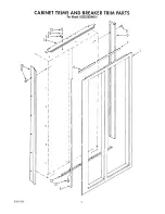 Предварительный просмотр 3 страницы KitchenAid KSSS36DAW01 Parts List