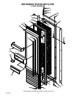 Предварительный просмотр 11 страницы KitchenAid KSSS36DAX05 Parts List