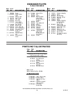 Предварительный просмотр 24 страницы KitchenAid KSSS36DBX00 Parts List