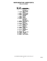 Preview for 6 page of KitchenAid KSSS36DBX01 Parts List