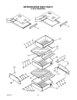 Предварительный просмотр 15 страницы KitchenAid KSSS36DWW01 Parts List