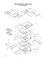 Предварительный просмотр 15 страницы KitchenAid KSSS36DWX00 Parts List