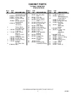 Предварительный просмотр 2 страницы KitchenAid KSSS36FJX00 Parts List