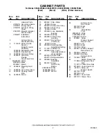 Предварительный просмотр 2 страницы KitchenAid KSSS36FKB02 Parts List