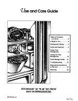 KitchenAid KSSS36M Use & Care Manual предпросмотр