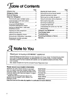 Preview for 2 page of KitchenAid KSSS36M Use & Care Manual