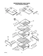 Предварительный просмотр 15 страницы KitchenAid KSSS36MAX00 Parts List