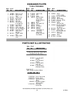 Preview for 22 page of KitchenAid KSSS36MAX04 Parts List