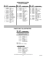 Preview for 22 page of KitchenAid KSSS36MBX00 Parts List