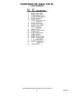 Preview for 10 page of KitchenAid KSSS36MDX03 Parts List