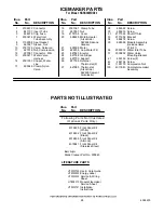 Preview for 24 page of KitchenAid KSSS36MDX03 Parts List