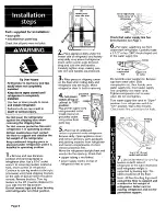 Предварительный просмотр 8 страницы KitchenAid KSSS36MDX05 Installation Instructions Manual