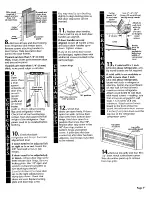 Предварительный просмотр 9 страницы KitchenAid KSSS36MDX05 Installation Instructions Manual