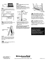 Предварительный просмотр 10 страницы KitchenAid KSSS36MDX05 Installation Instructions Manual